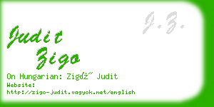 judit zigo business card
